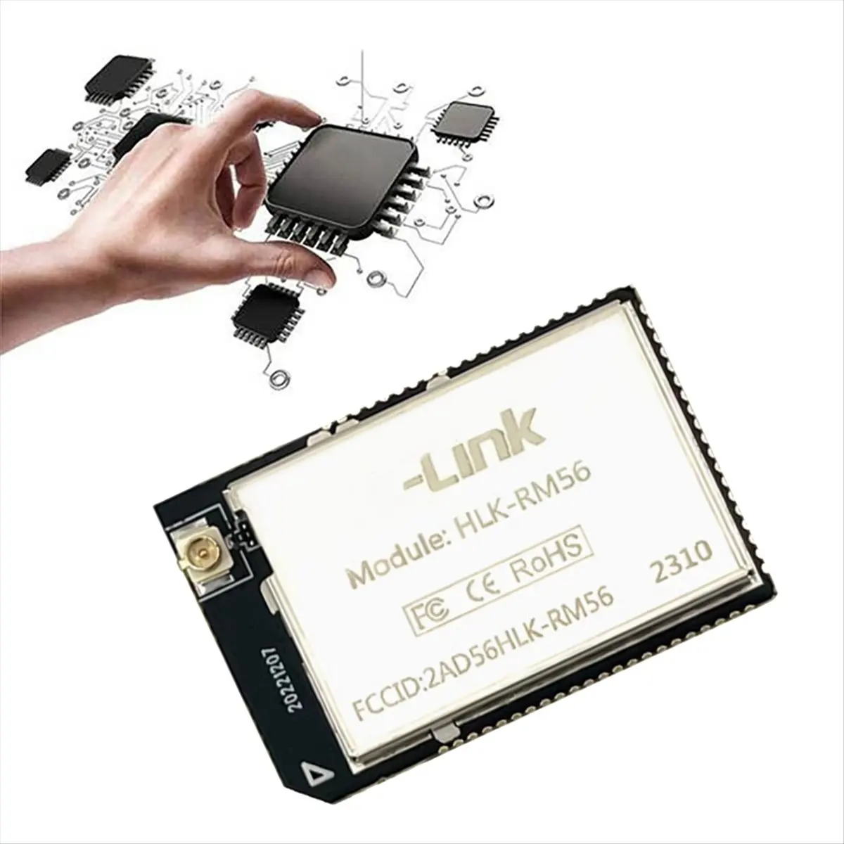 A835F Perfect ★◀◁RM56 WIFI Module 2.4G/5.8G Dual-Band WIFI+BT/BLE5.2 Supports Standard 802.11 A/B/G RM56 Module