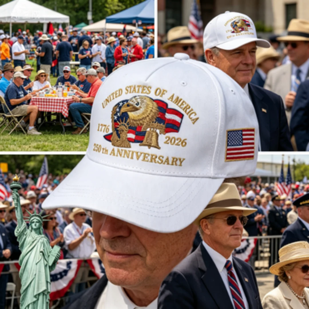 USA 250th Anniversary Baseball Cap 1776-2026 Patriotic Eagle Embroidery Hat Unisex American Flag Adjustable Snapback Cap for Ind