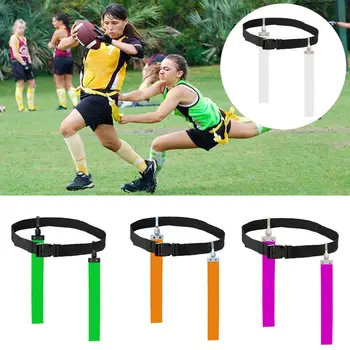 Fußball Taille Flagge helle Farbe Flagge verstellbare Fußball Gürtel Wettbewerb Training PVC American Soccer Taille Flagge für den Sport