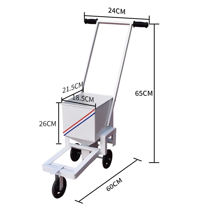 

Football and Basketball Court Line Marking Machine Hand-Pushed Line Marking Machine Road Marking Machine Lime Line Marking Machi