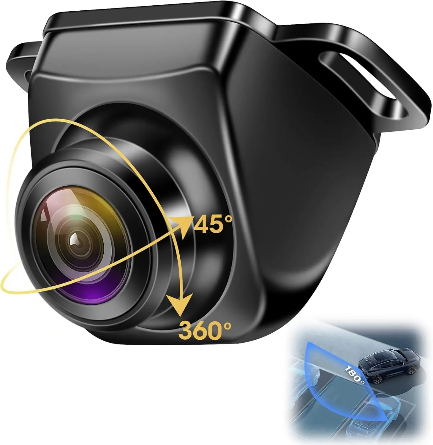 

Обновление 180 ° Широкоугольная AHD 1080P камера заднего вида для автомобилей с суперночным видением и защитой IP69K, установка без сверления