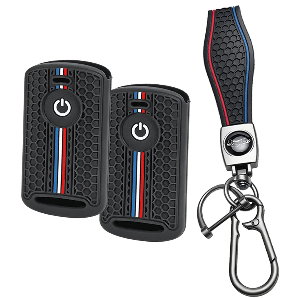 For Yamaha XMAX 125 250 300 400 NMAX 125 155 Soft Touch Key Protector With Clasp Strap And Carabiner