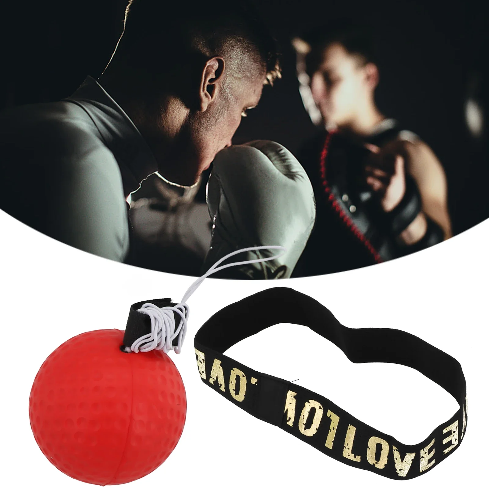 Boxing Reaction Ball 1pcs 90cm Head Band MMA Muay Thai Reaction Ball Reaction Time Training Speed Ball Trainer