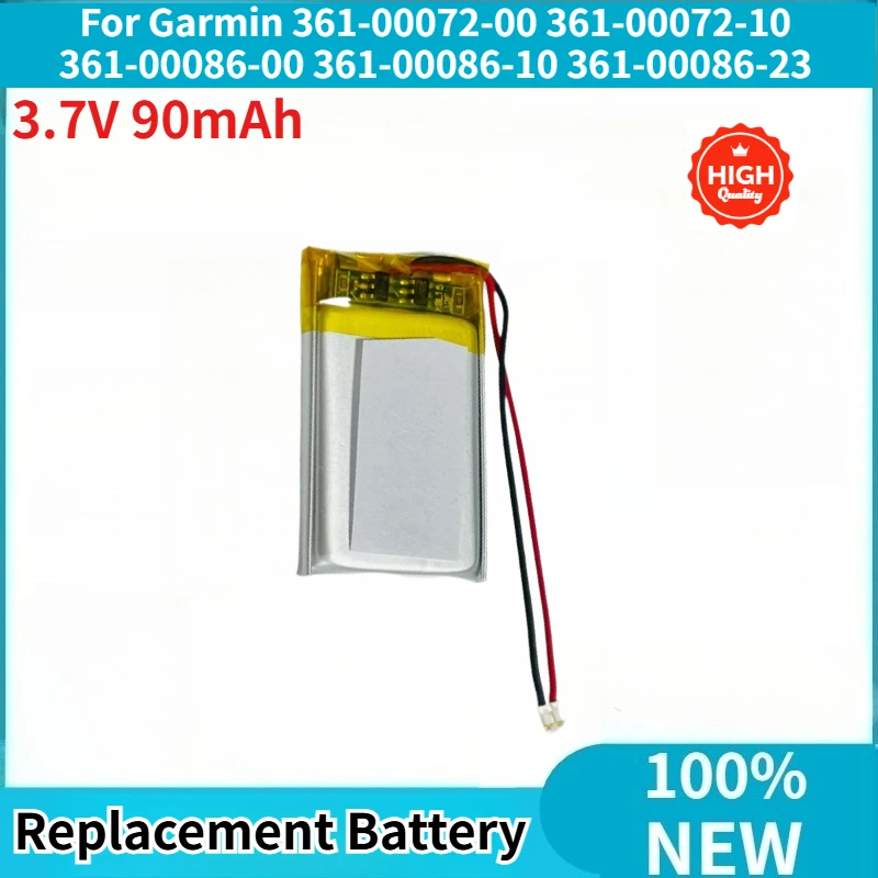 100% New 3.7V 90mAh High Quality Replacement Battery 361-00072-00 361-00086-00 For Garmin Forerunner 735XT 220 225 235 630 645