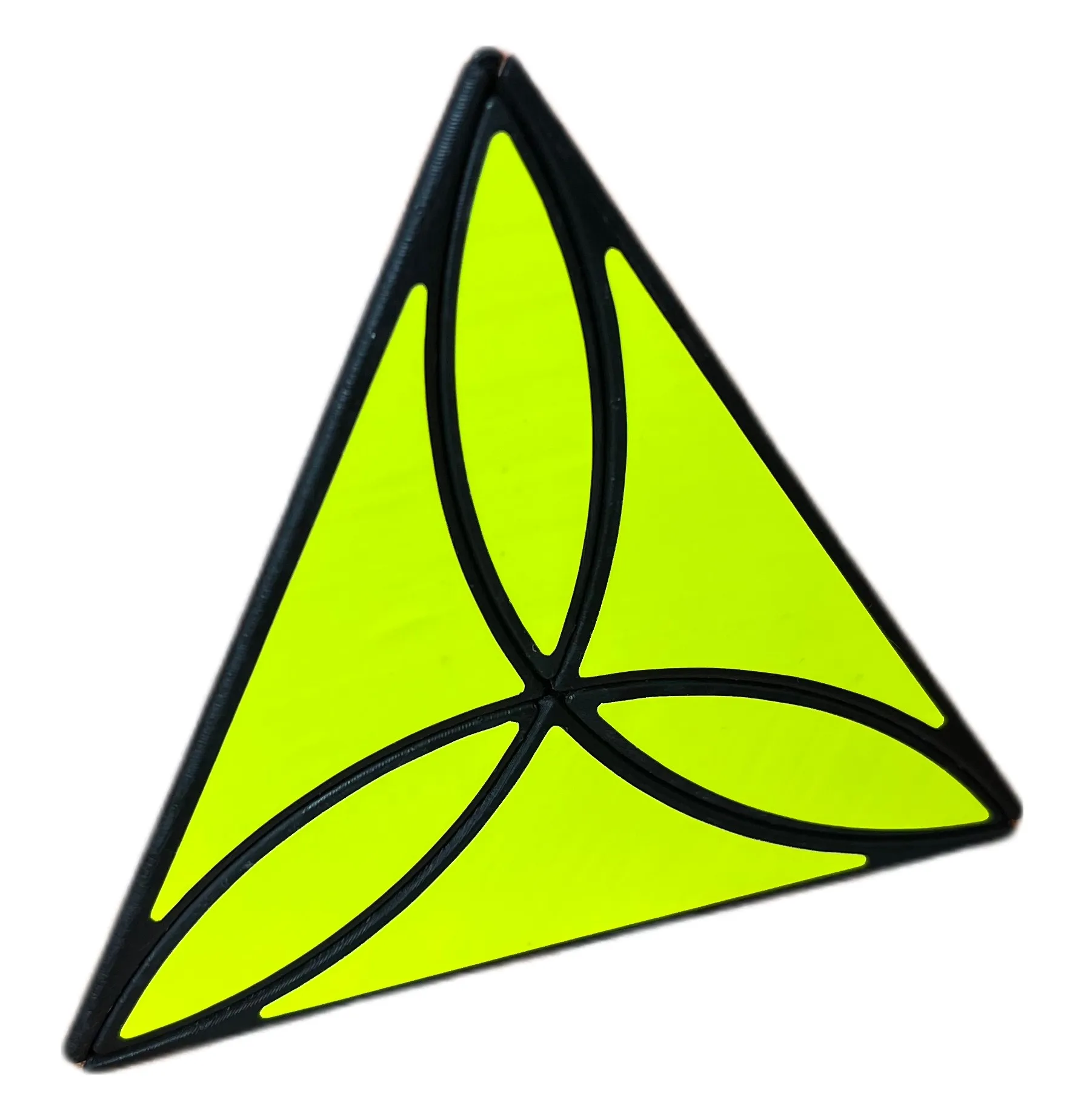 AJ Clover Pyramid Magic Cube Speed Puzzle Games Fidget Toys Gifts AJ Clover Pyramid Cube Clover Pyramid