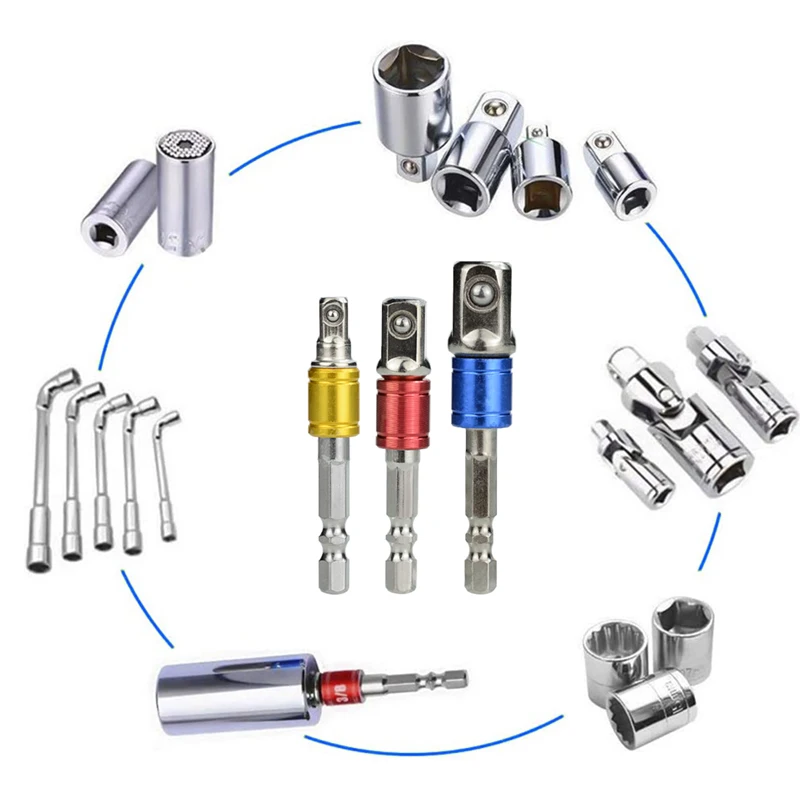 Imagem -06 - Xcan-hex Haste Brocas Extensão Rod Adaptador de Soquete Acessórios da Ferramenta Elétrica Impact Drill Adapter 14 38 12 Pcs