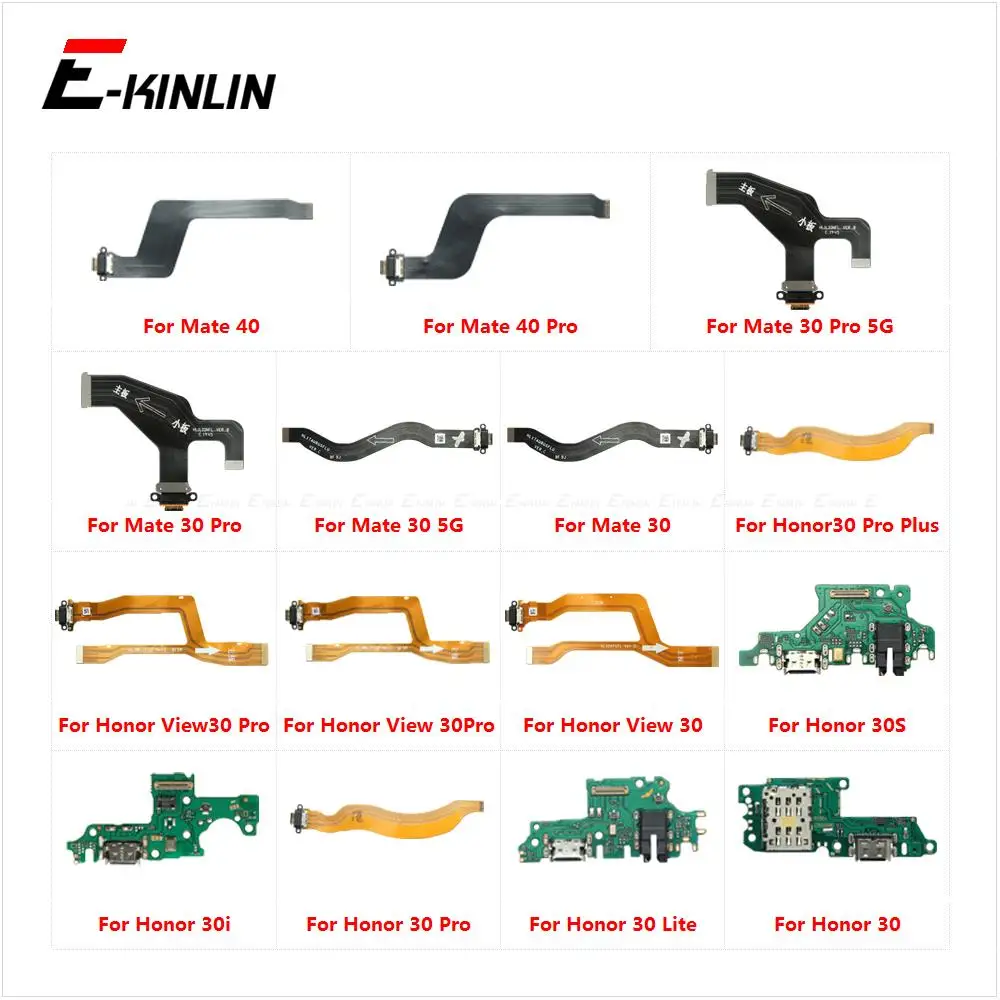 Charger USB Dock Charging Dock Port Board With Mic Flex Cable For HuaWei Honor 30S 30i View Mate 40 30 Pro 5G Lite Plus