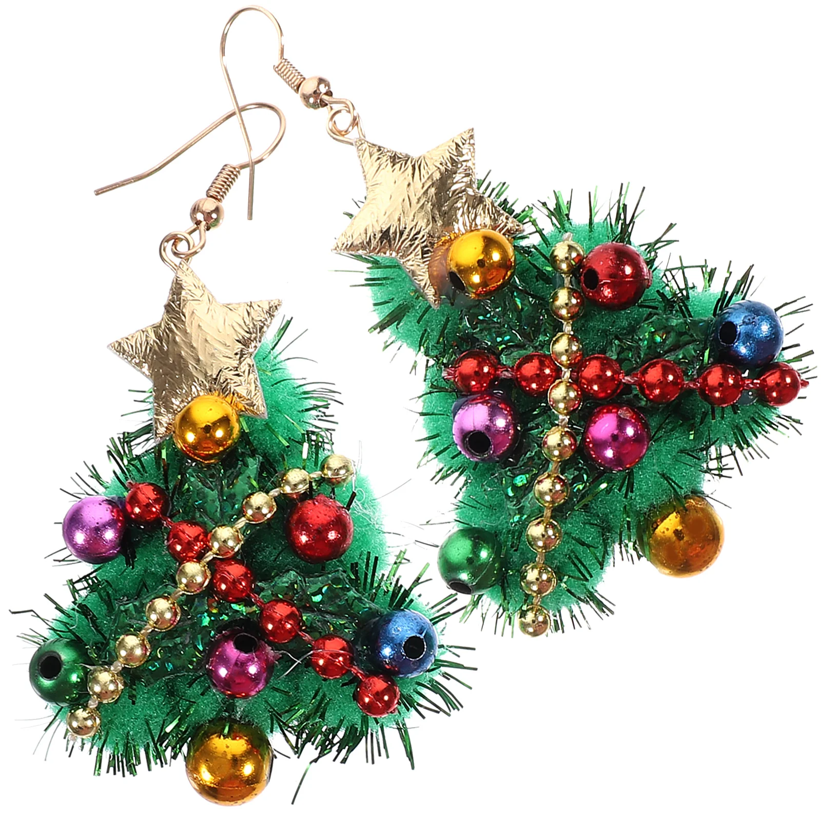 Christmas Tree Bell Earrings Gnomes for Girls Garlands Funny Small Statement Unique