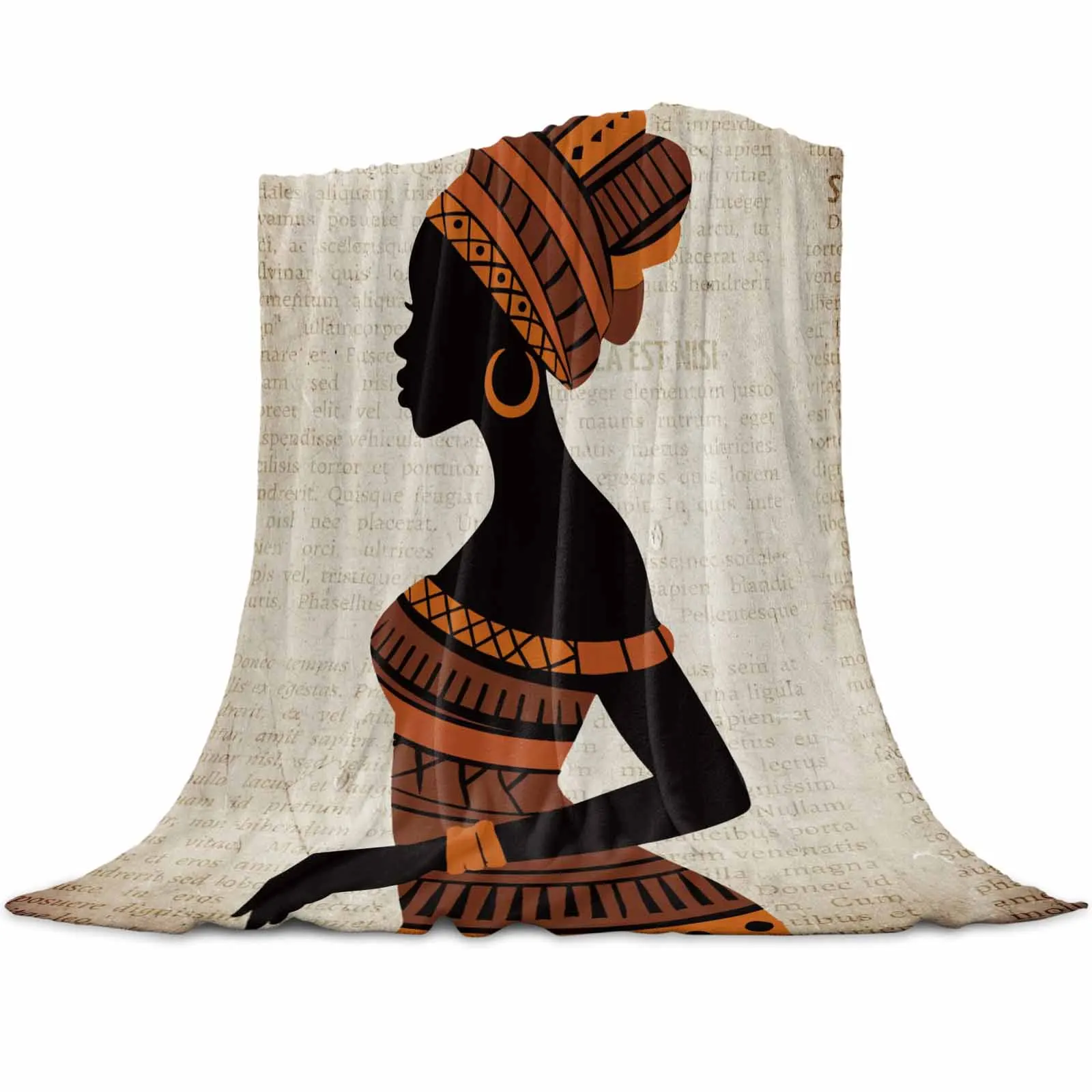 

Black Women Africa Nation Throws Blankets for Sofa Bed Winter Soft Plush Warm Family Friends Holiday Gifts