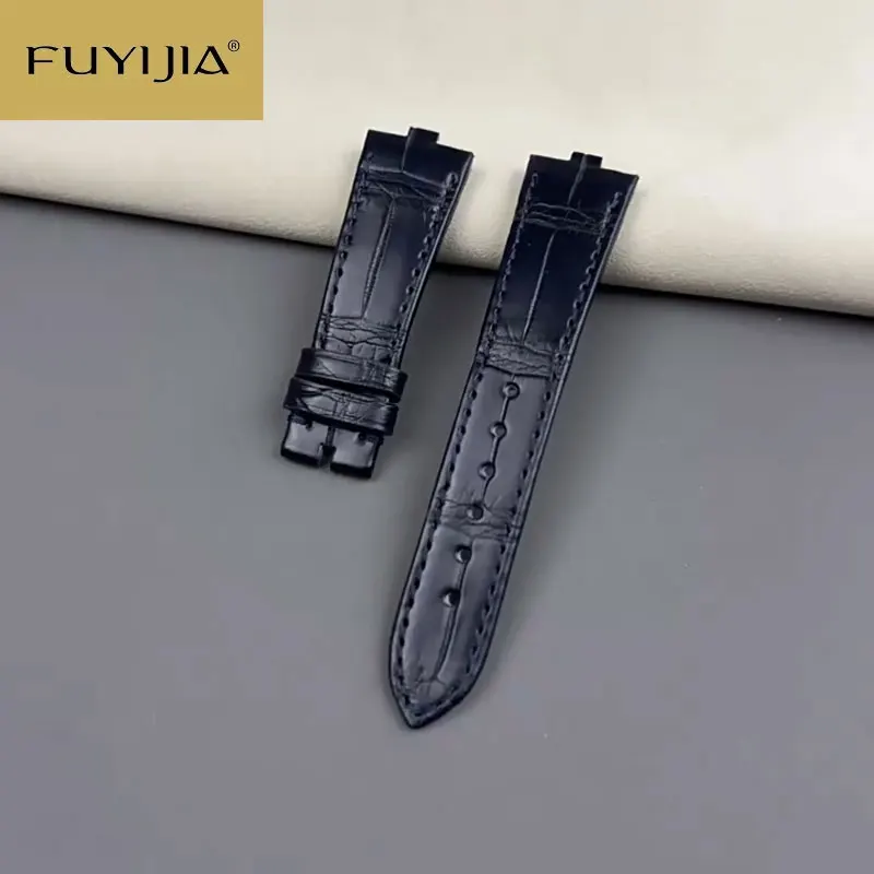 

FUYIJIA Custom V-acheron C-onstantin O-VERSEAS ремешки для часов ручной работы ремешок из крокодиловой кожи 1:1 индивидуальный ремень браслет из кожи аллигатора