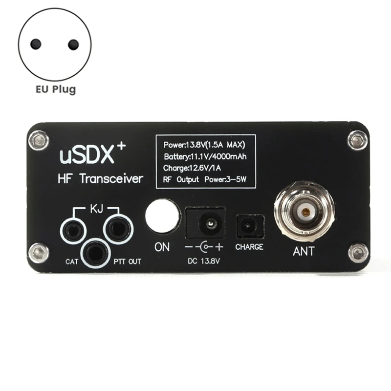 Imagem -02 - Transceptor Lcd com Alto-falante Display Microfone Transceptor hf com Plug eu Usdr Usdx Mais v2 Banda Sdr Ssb Qrp