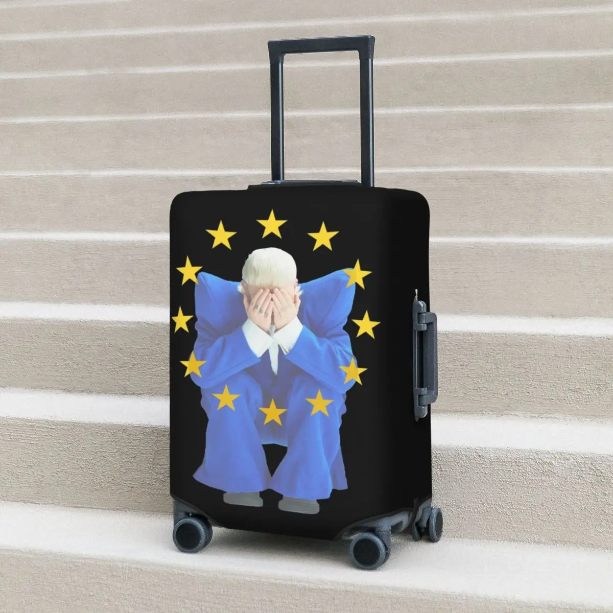 

Joost Klein Eurovisionsed Song Contest 2024 The Netherlands Suitcase Cover Holiday Business Elastic Luggage Supplies Protection