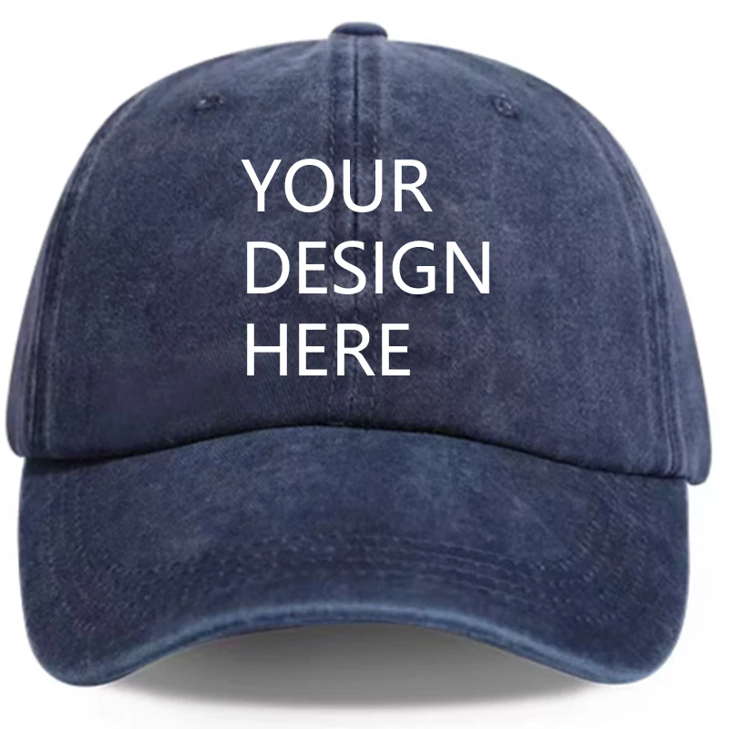 Customized retro baseball caps are available for both men and women and allow for personalized design of letter pattern prints. image 5