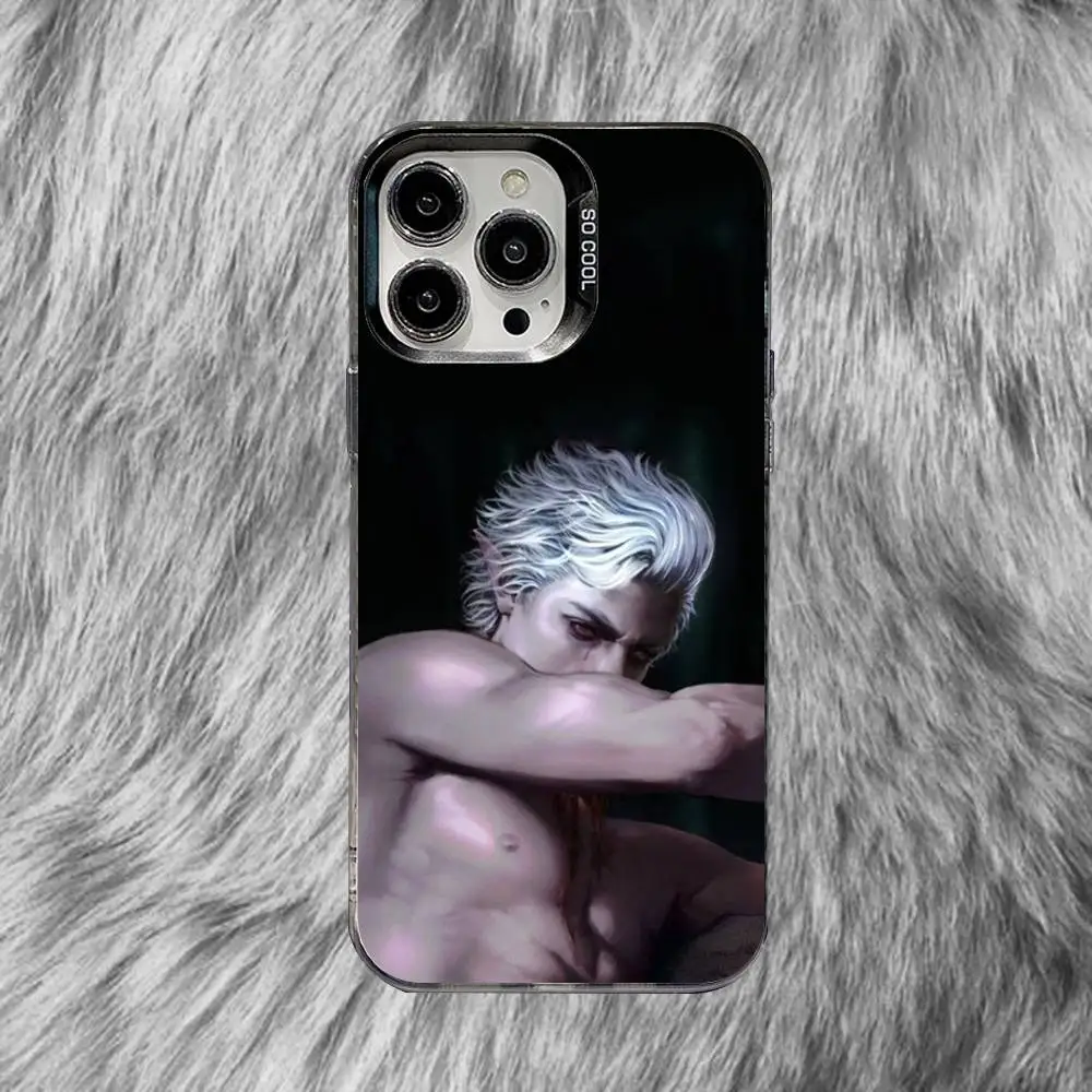 B-Baldurs Astarion Gate 3 BG3 Phone Case For iPhone 16,15,14,13,12,11,8,7,Pro,Max,Plus,Mini,XS,SE Anti Fall Black Matte Hard - Image 6