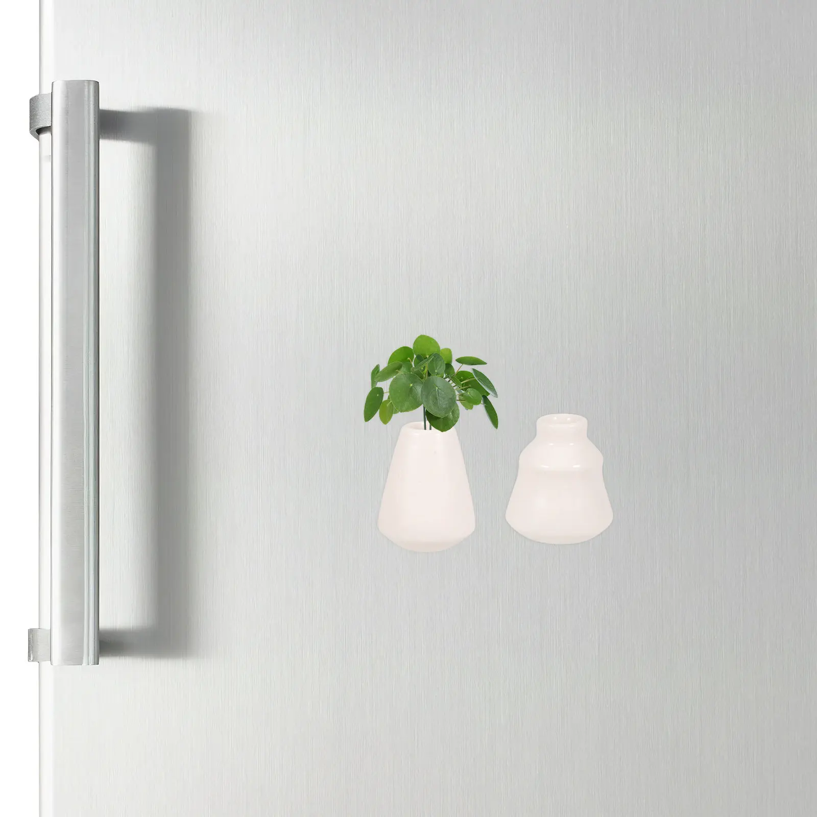 

Набор из 6 керамических магнитов на холодильник: миниатюрные белые фарфоровые декоративные настольные кашпо для дома и офиса