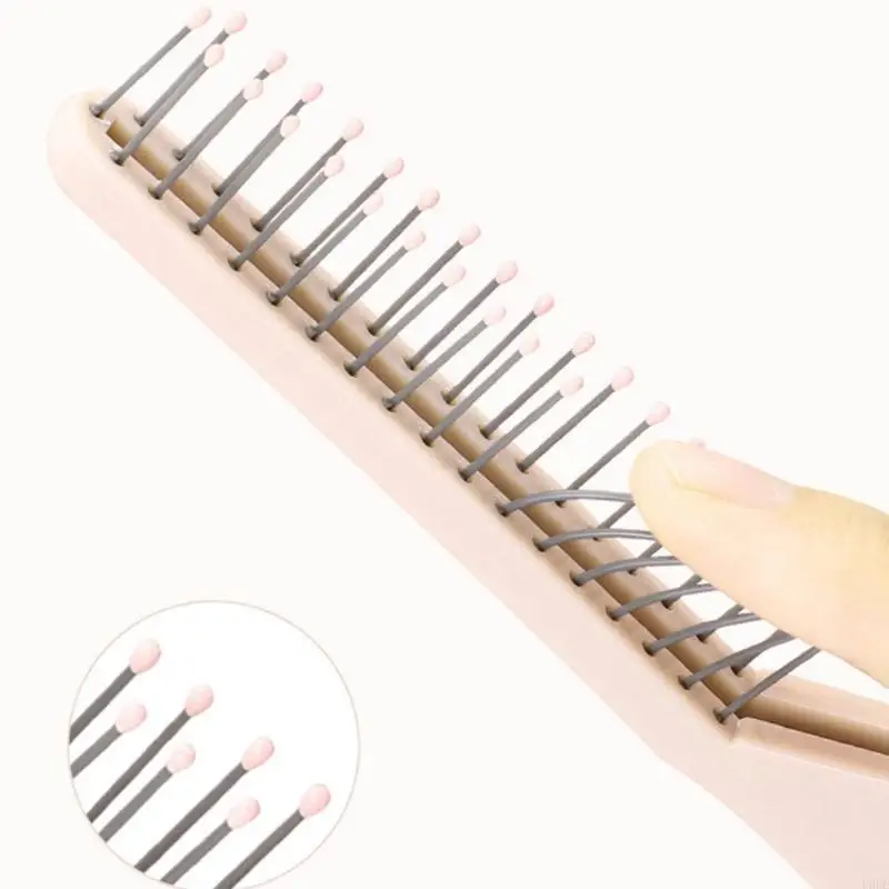 U0DE 휴대용 여행 헤어 브러시 포켓 헤어 빗 양방향 마사지 헤어 빗