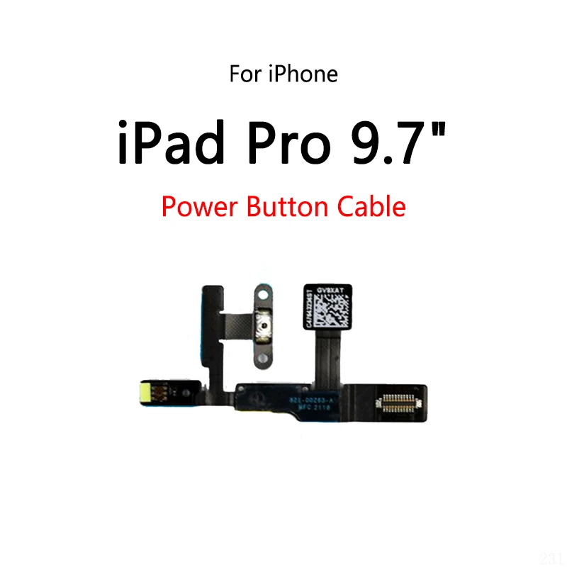 Power Button Switch Volume Mute Button On / Off Flex Cable For iPad Pro 9.7