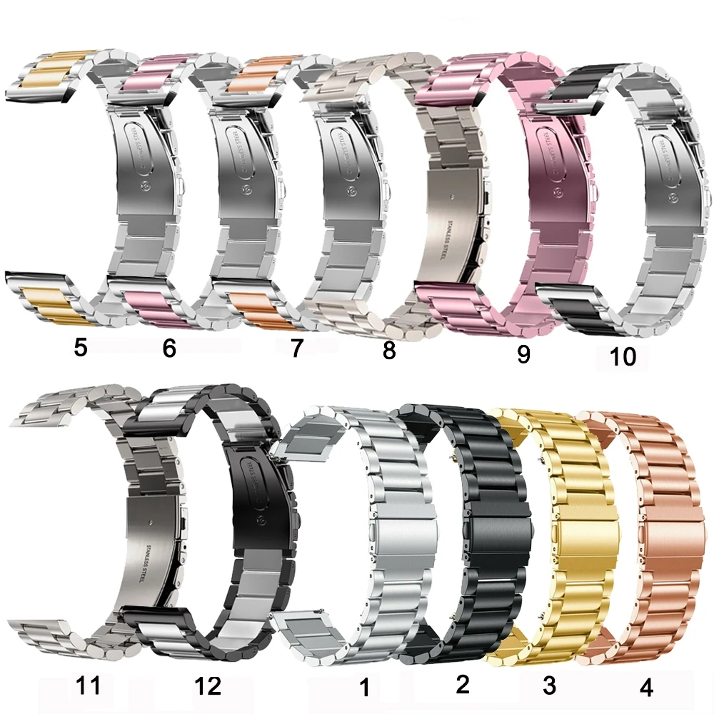 Stainless Steel Metal Band Strap for Huami Amazfit GTR Mini 42 47mm GTR2 GTR 2E GTR4 GTR3 Pro metal watch band