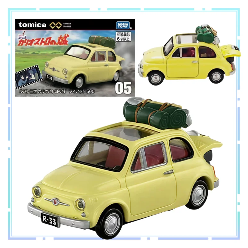 

Genuine TOMY Lupin III Fiat 500 Alloy Car Model Mercedes-benz SSK Simulation Collection Vehicle Decorative Ornaments Toys Gifts