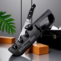 Knife Sharpener Angle Adjustable 4 Stages Scissors Sharpening Stone Professional Kitchen Grinder Knives Whetstone Sharpener Tool