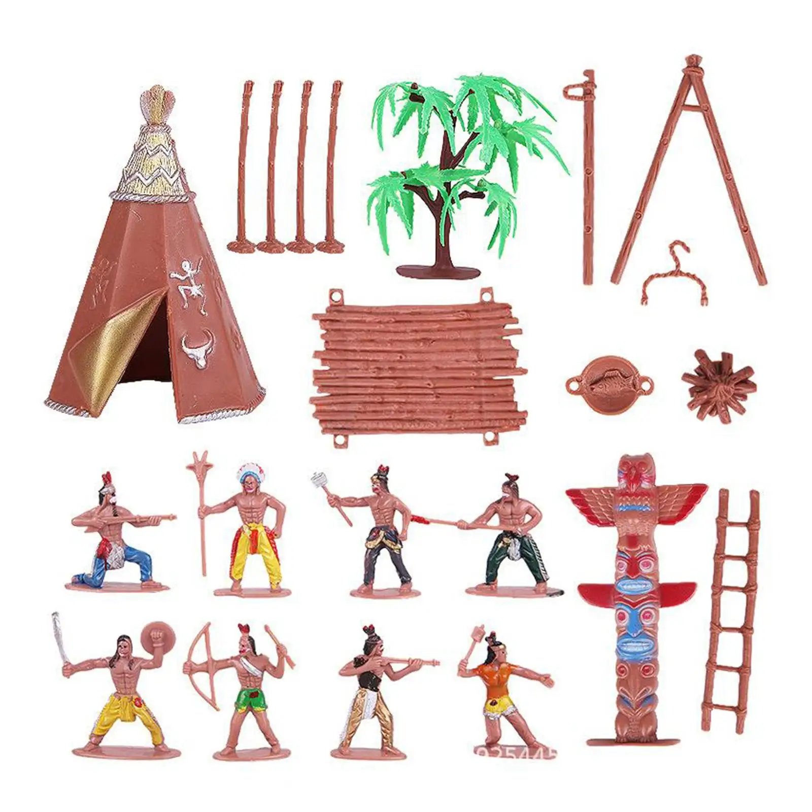 43 قطعة/المجموعة شخصيات بلاستيكية لعبة الجنود عمل أرقام ألعاب تعليمية الملحقات #5