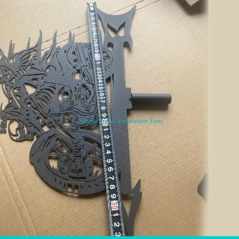 

H7BF Железный флюгер для крыш и садов Декоративный флюгер Открытый садовый декор Профессиональный измерительный инструмент