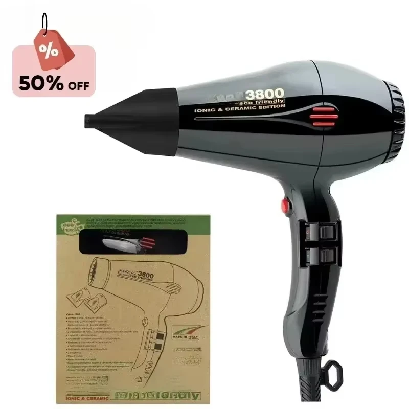 3800 Original Professional Blow Dryer Negative Ion Hot and Cold Air 1600W Powerful Hair Dryer High Speed Styling Tools Hair Care