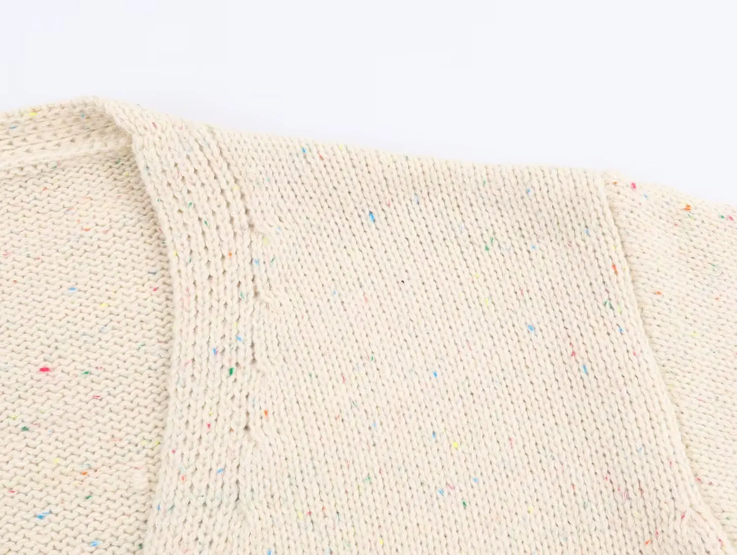 2025 automne/hiver nouveauté femmes mode tricot veste petit à pois tricot surdimensionné veste à manches longues boutonné col en v Swea