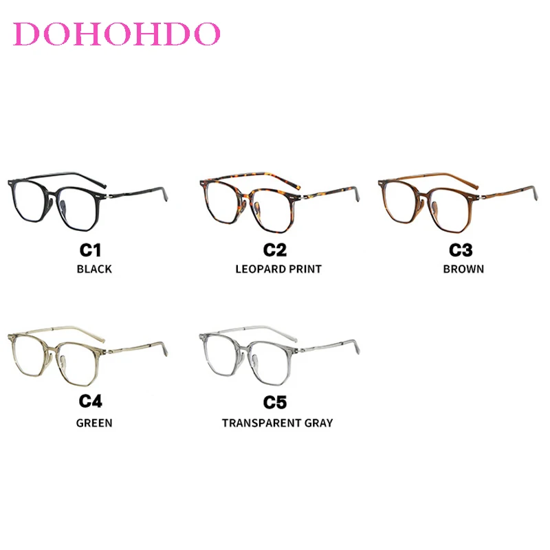 Vintage Personality Hipster Big Square Frame Optical Glasses For Men Women Luxury Brand Computer Reading Anti-Blue Light Eyewear