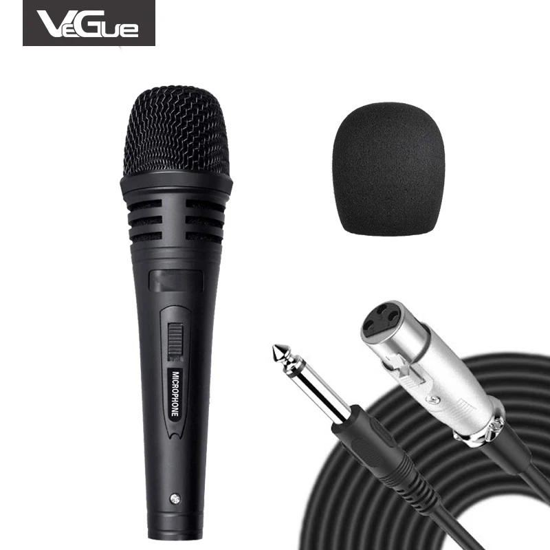 High Quality Karaoke Handheld Metal Choir Stage Noise Reduction Xlr Wired Dynamic Microphone Cable Live Recording Studio Mic