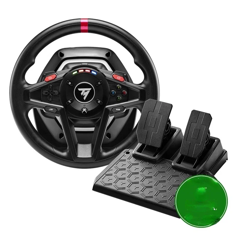 The steering wheel simulator T128X simulates the racing car, and Kossa Dust supports PC, PS4 or XBOX.