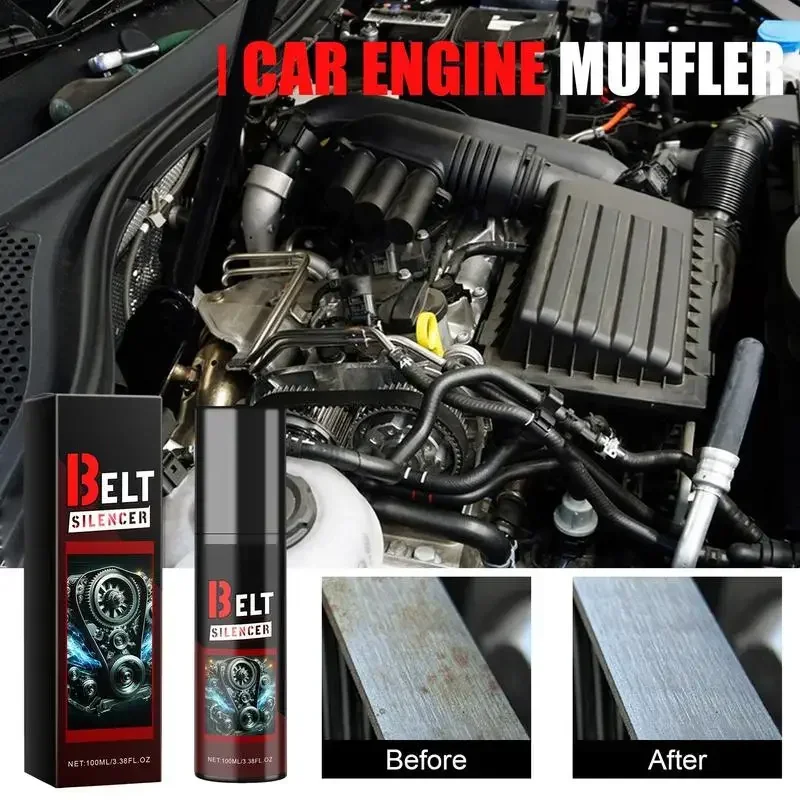 Auto Engine Belt Noise Spray Automotive Prolongs Belt Life Spray Maintenance Solution Auto Belt Silencer Dressing