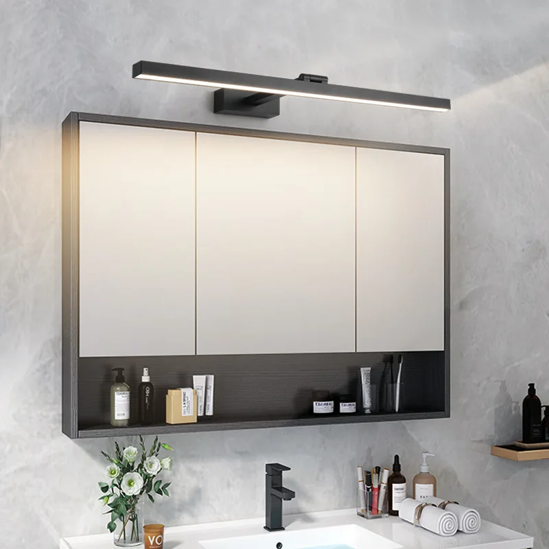 Nordic Style LED Mirror Headlight Bathroom Wall Lamp with Makeup Wash Table Light for Hotel Aisles and Paintings