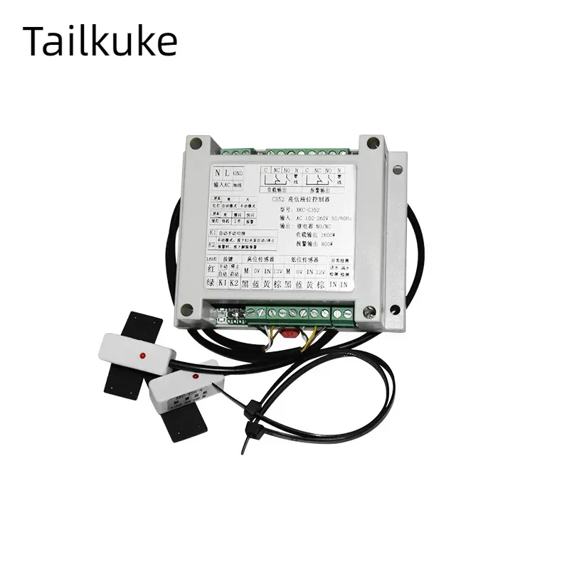 

Контроллер высокого и низкого уровня воды C362 Водяная башня Коробка Поплавковый выключатель котла Автоматический водяной насос Бесконтактный датчик уровня жидкости
