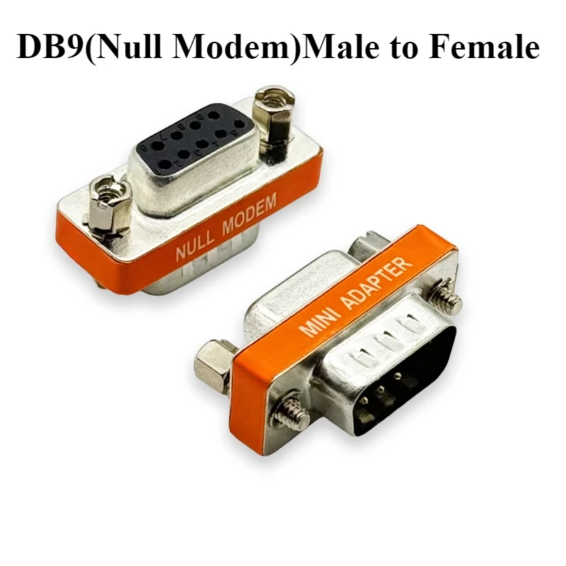 5Pcs/lot DB9/VGA Female to Female/Male to Male/Female RS232 Serial Port Com Connector Mini Gender Changer Adapter Null Modem
