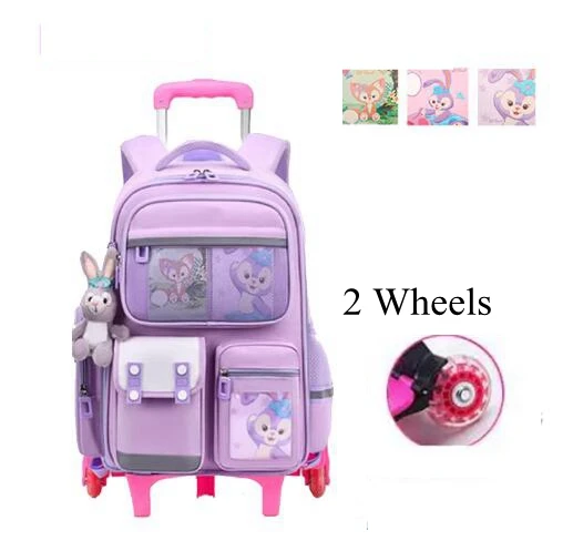 Student School Bag On Wheels School Wheeled Backpack Trolley Backpack School Trolley Bags for Girls Rolling backpack Bag For Boy