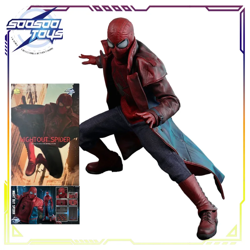 Soosoo Toys Original 1\6 Mobile Doll Series Nights Spider Man Action Figure Model Toys Movable Model Ornaments Gifts Fo Boys