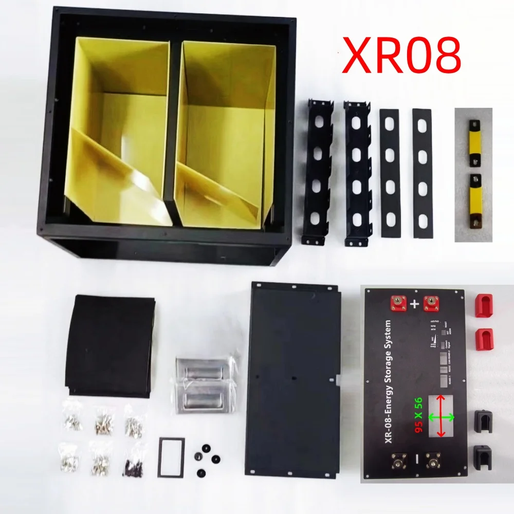 Solar energy storage battery 24V280AH 7.2KWH 8S 24V LiFePO4 Battery Box Case DIY Kit For EVE CATL 280 302AH