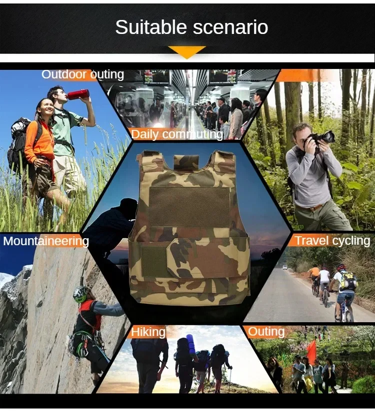 Tactical Vest Multi Functional Armor Tactical Carrier Vest CP Camo 800D Tactical Airsoft Vest Outdoor Climb Hunting Vests