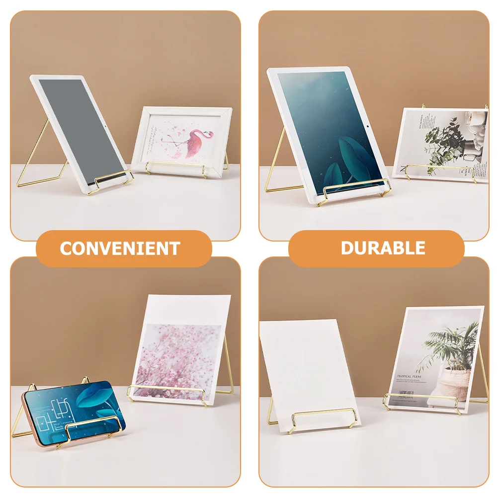 

2pcs Desktop Book Organizer Metal Storage Rack For Phone Tablet Magazine Document Holder Office Home Display Stand Desktop