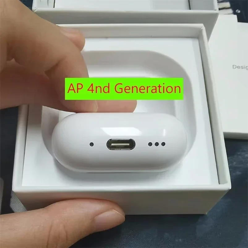 

2025 новые беспроводные Bluetooth-наушники AP 4-го поколения USB-C ANC с шумоподавлением, прозрачная гарнитура Handfree для IOS18