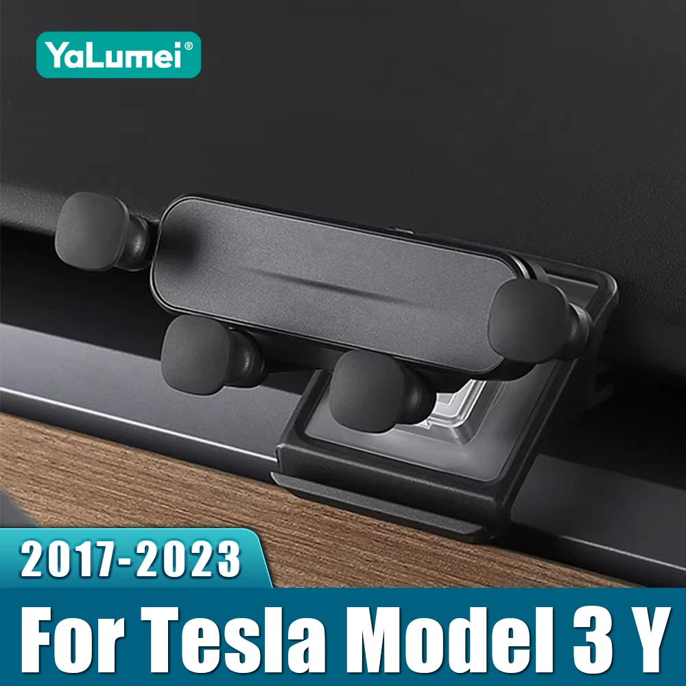 Für Tesla Model 3 Y 2017 2018 2019 2020 2021 2022 2023 ABS Auto-Armaturenbrett-Handyhalterung Mobiler Ständer Smartphone GPS-Halterung