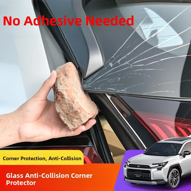  RAV4 26 Model Year Rear Windshield Collision Protection Corner Guard Door Guard Cover Anti-Scratch Strip Protective Film