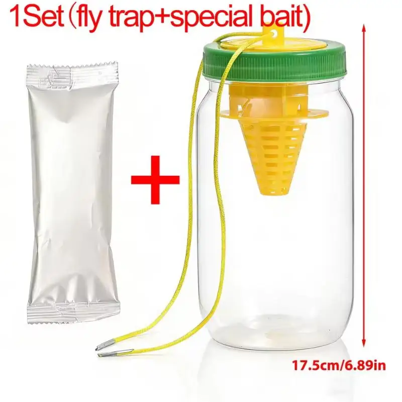 Hornet Catcher Drosophila Attractant Trap Pest Control Tools Reusable Hanging Fly Wasp  Traps Outdoor Garden Orchard Asian