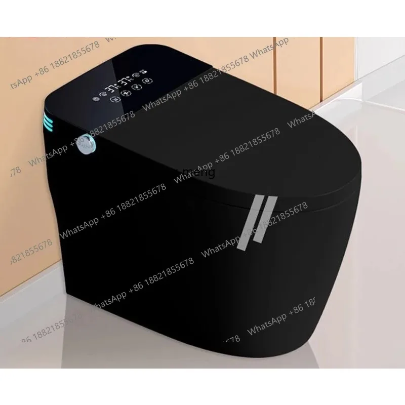 Black smart toilet household fully automatic integrated instant toilet without water pressure limit