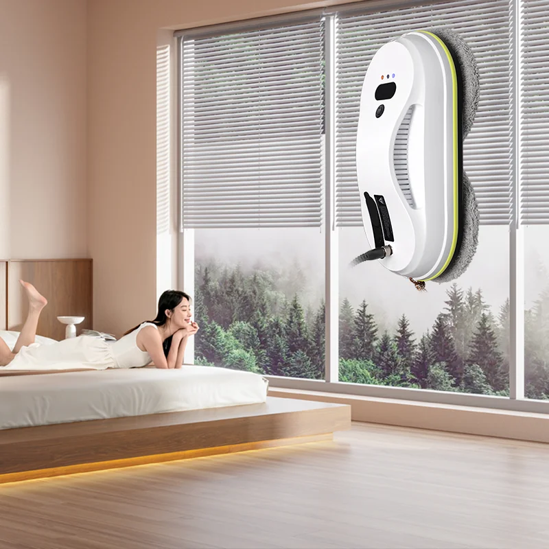 

Window Cleaning Robot Professional Service Multiple Safety Protection Measures Double Suction Cups Smart Glass Cleaner