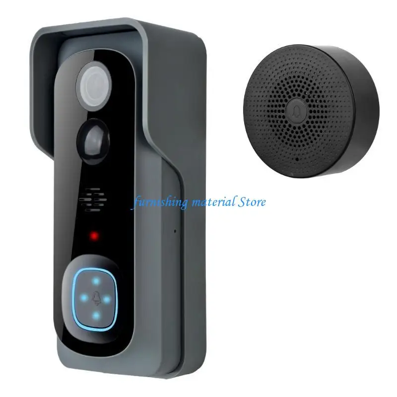 Y5GD اتجاهين الصوت أجراس باب المنزل الدقات اتصال سهل لاسلكي واي فاي جرس الباب كاميرا العين ليلة مرئية حلقات أجراس الباب