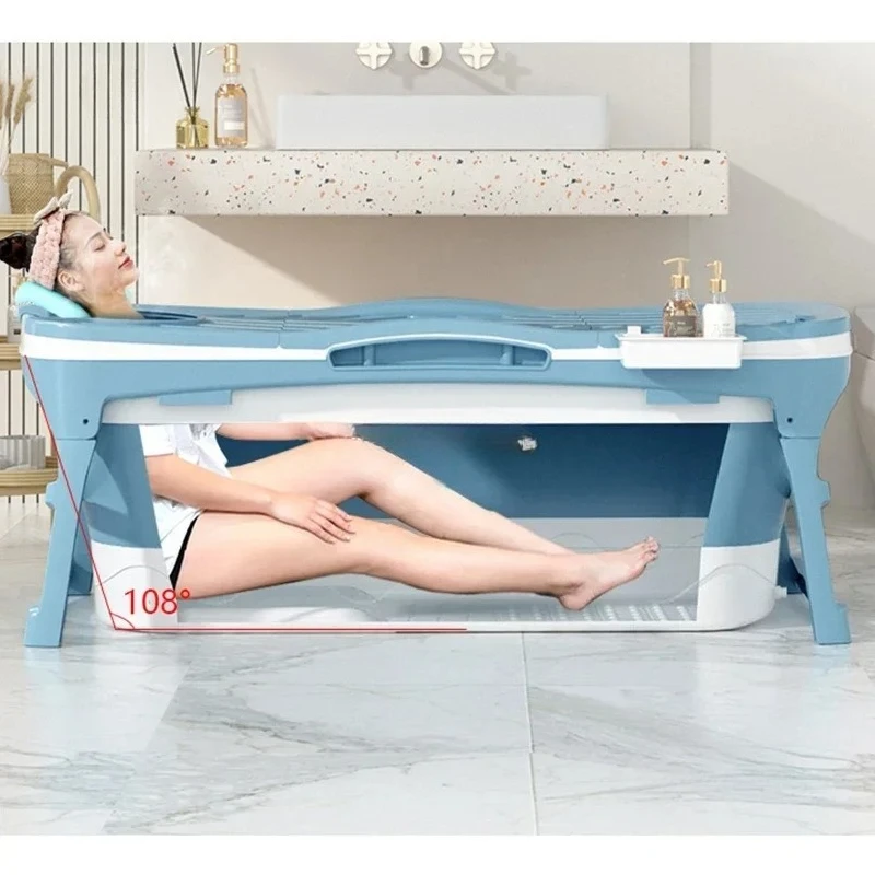 Plastic Bathtubs for Bathroom Single Foldable Multifunctional Bathtub Simple Creative Portable Bathtubs