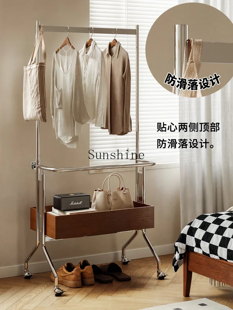 French bedroom floor-to-ceiling solid wood removable coat rack household rack  FT