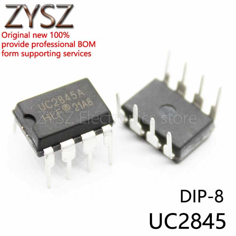 

10 шт. UC2845B DIP-8 UC2845 DIP 2845 UC2845AN UC2845A UC2845N переменный режим PWM контроллер IC